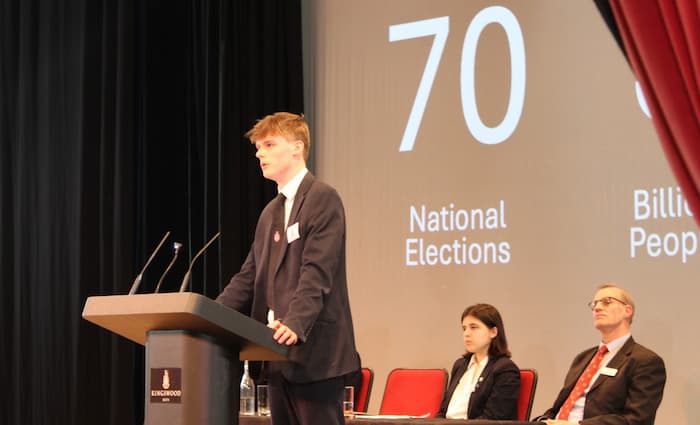 Pupils assemble to debate global issues at Model United Nations conference